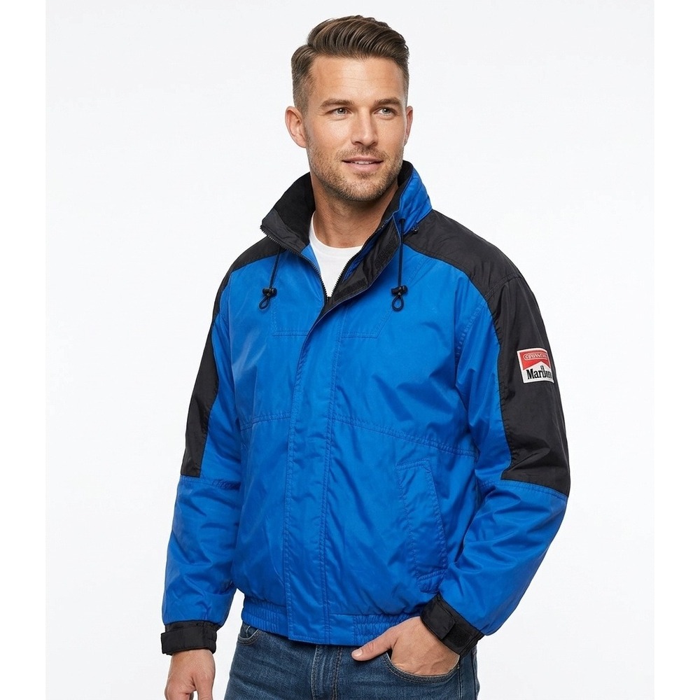 Vintage‎ 90s Marlboro Unlimited Windbreaker Jacket